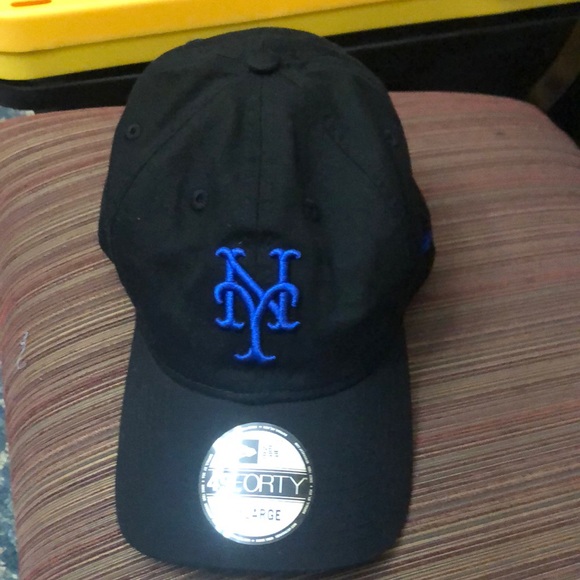New Era Other - NWT NEW ERA 49 FORTY  MEN N Y METS BLACK HAT size X X-LARGE
